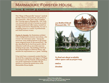Tablet Screenshot of marmadukeforsterhouse.com